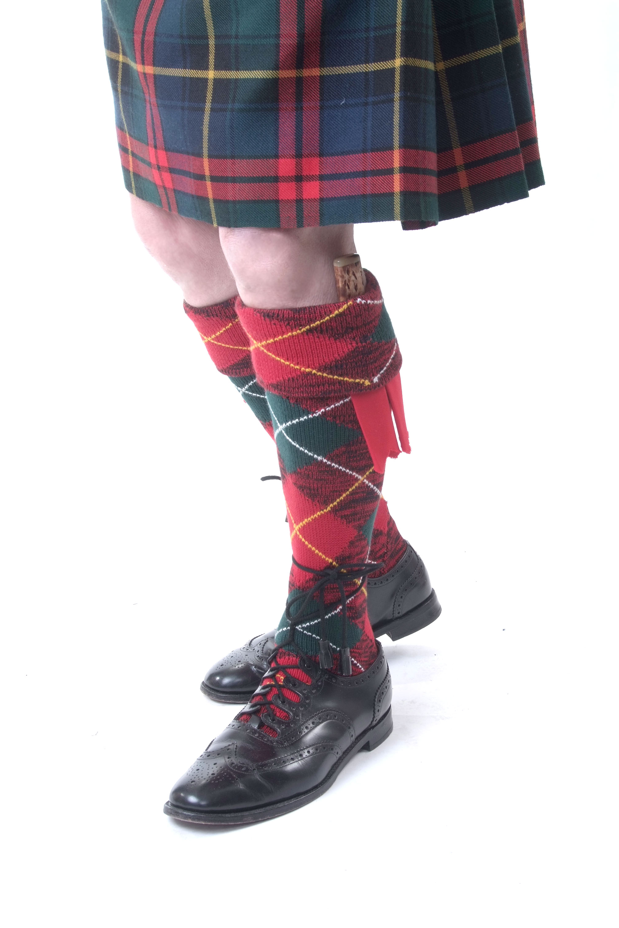 CC Scottish Kilt Sock Flashes various Tartans/Highland Kilt Hose Flashes pointed 