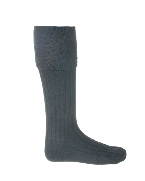 GLENCOE Charcoal kilt sock