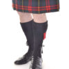 Black Kilt Socks with Ancient Red Flashes