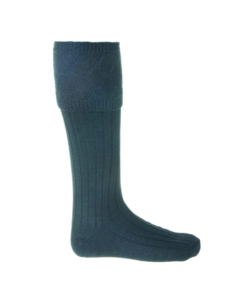 Glencoe Charcoal Kilt Socks