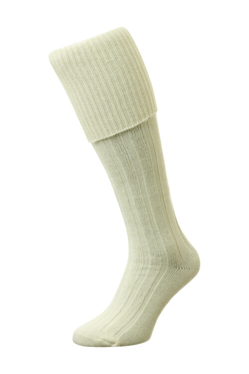 Children's white kilt socks