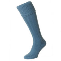 Air force Blue patterned kilt sock