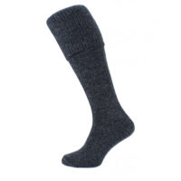 Charcoal kilt socks (plain)
