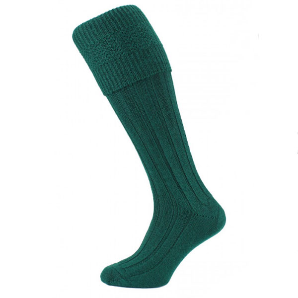 Green kilt socks (premium) | Green hose | FREE UK delivery