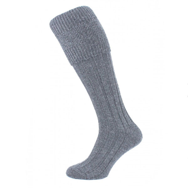 Grey kilt socks (premium) | Grey hose 