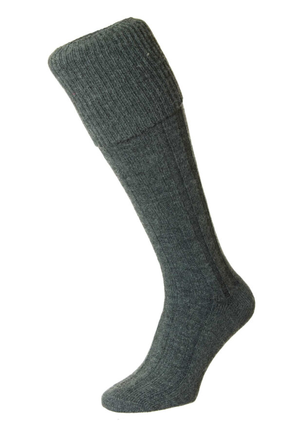 Plain kilt socks (grey)
